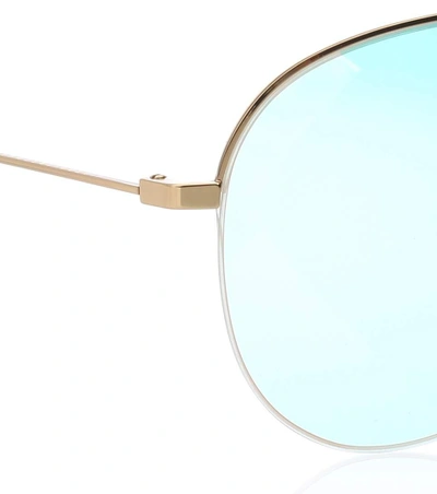 Shop Victoria Beckham Classic Victoria Aviator Sunglasses In Multicoloured