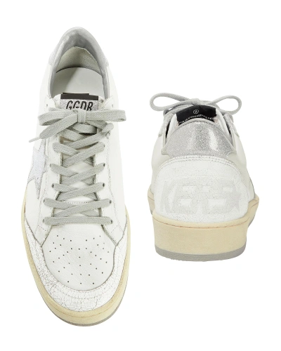 Shop Golden Goose Ball Star Silver Star Low-top Sneakers
