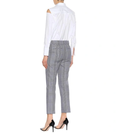 Shop Dorothee Schumacher Sophisticated Punk Checked Pants In Black