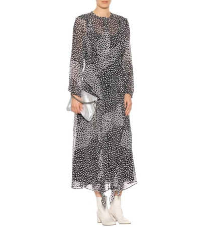 Shop Dorothee Schumacher Printed Silk Dress In Black