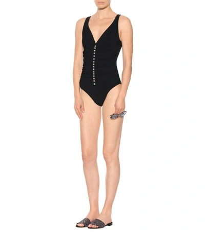 Shop Karla Colletto Amma One-piece Swimsuit In Black