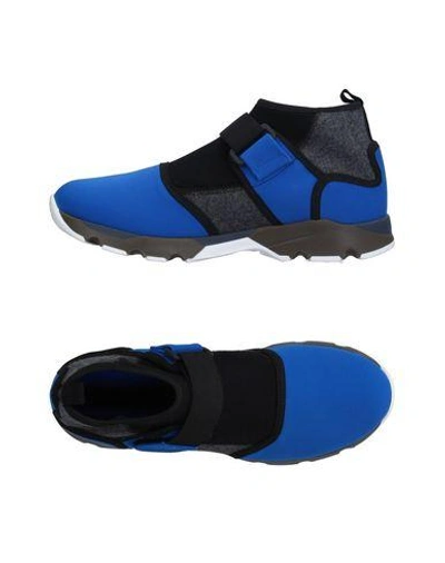 Shop Marni Sneakers In Bright Blue