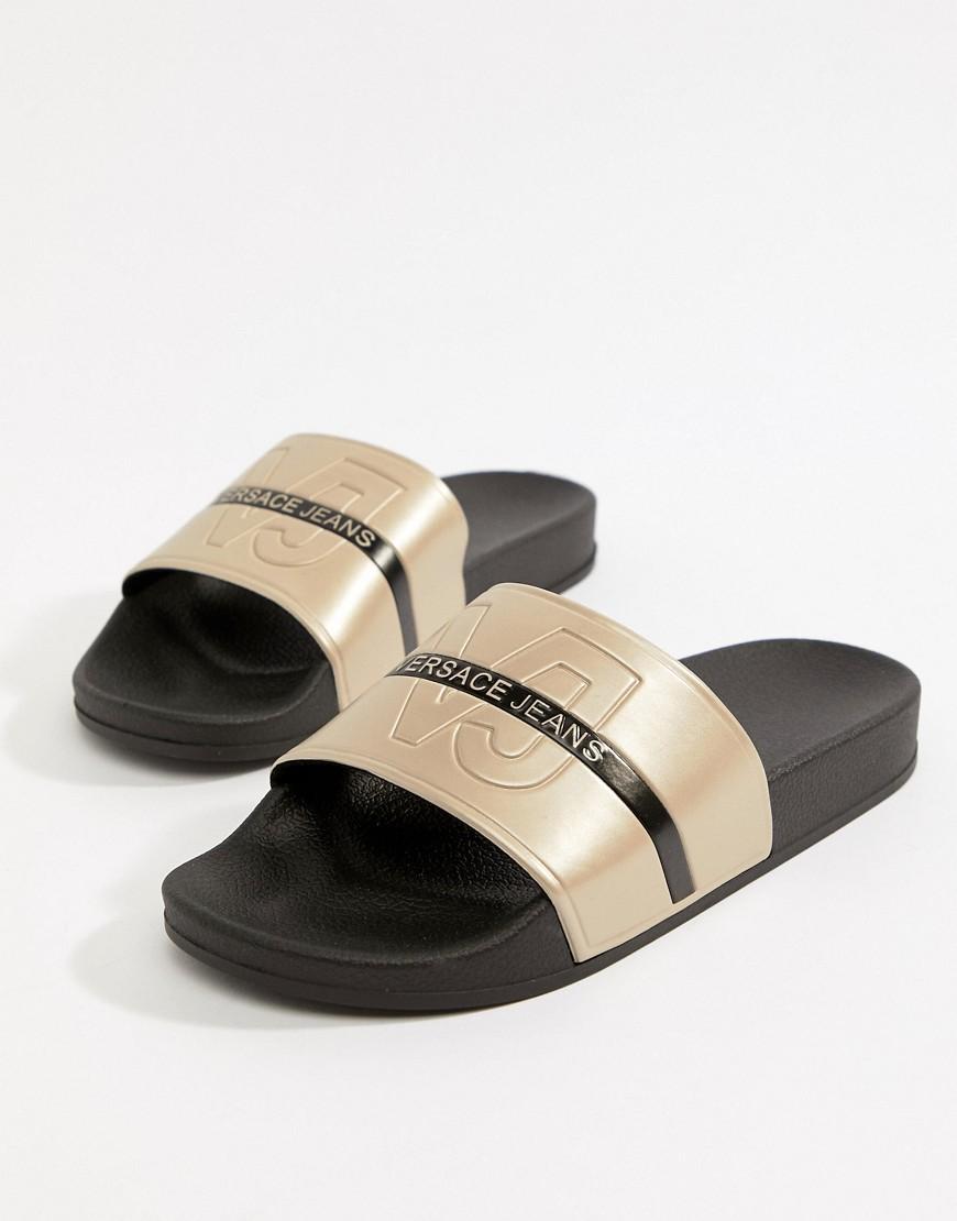 versace jeans sliders