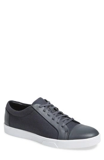Shop Calvin Klein 'igor' Sneaker In Grey/grey Leather