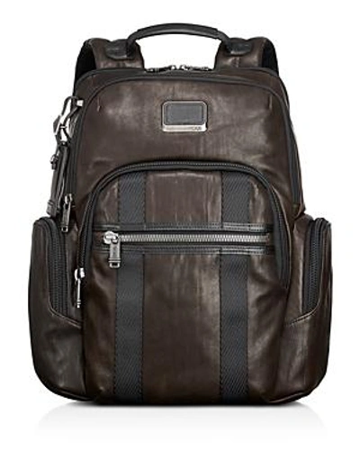 Tumi Alpha Bravo - Nellis Leather Backpack - Brown In Dark Brown