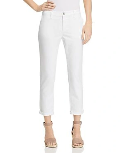 Shop Ag Caden Straight Trousers In White