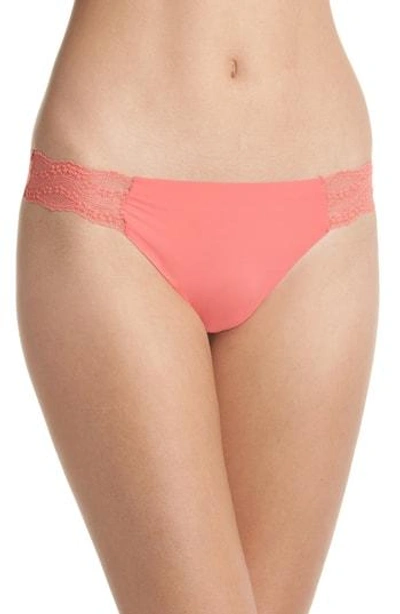 Shop B.tempt'd By Wacoal B.bare Thong In Calypso Coral