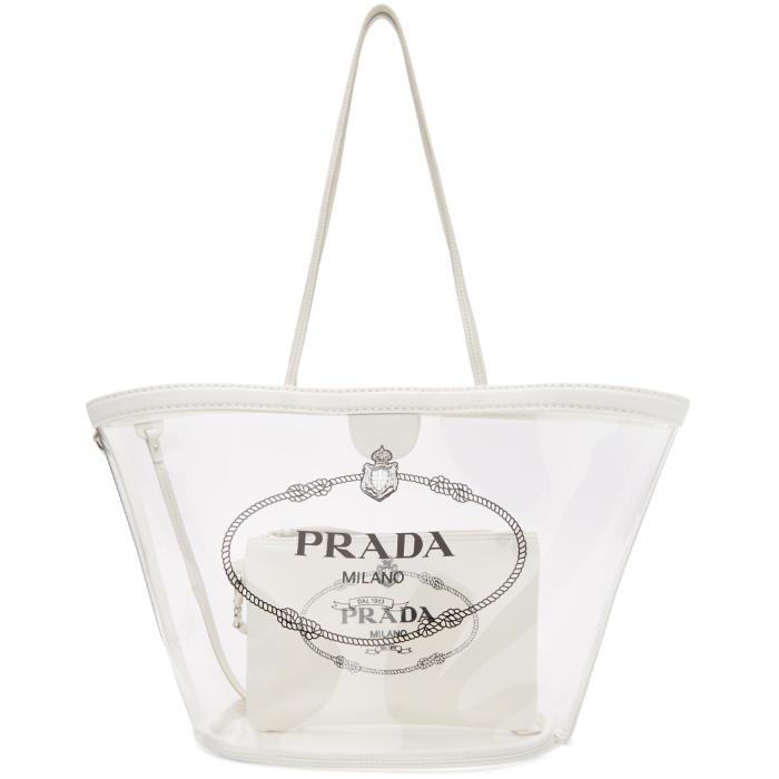 prada pvc tote bag