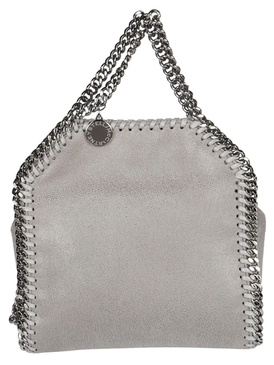 Shop Stella Mccartney Tiny Falabella Tote In Grey