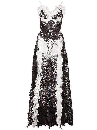 Shop Fausto Puglisi Dress In Nero Avorio