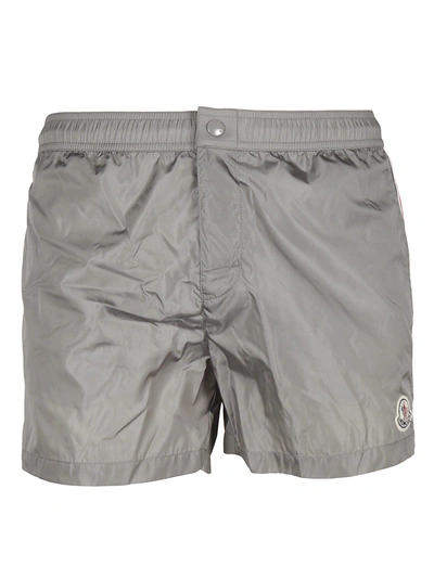 Moncler Side Stripe Swim Shorts In Grey | ModeSens