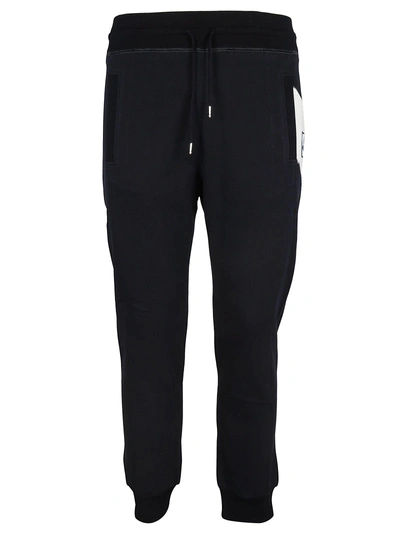 Shop Moncler Classic Track Pants In Blue