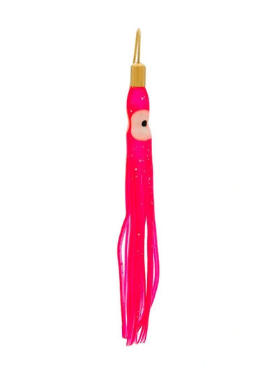 Shop Catalina D'anglade Fringe Fish Earrings In Pink