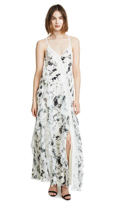 Shop Alice And Olivia Jayda Maxi Dress In Floral Crown
