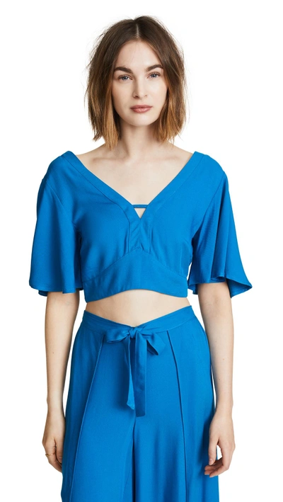 Shop Bb Dakota Kiana Top In Azure Blue