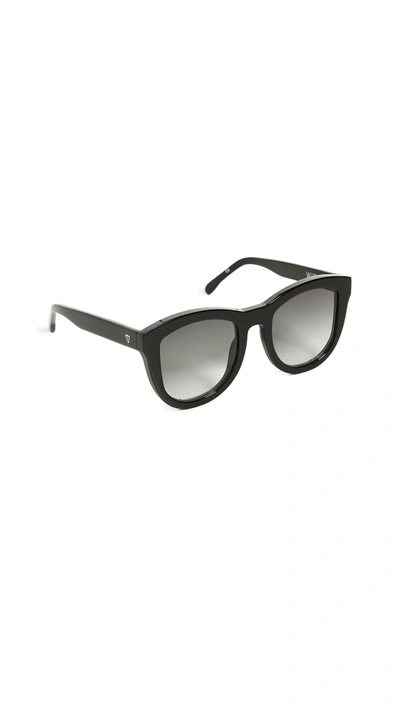 Shop Valley Eyewear Trachea Sunglasses In Black/black Gradient