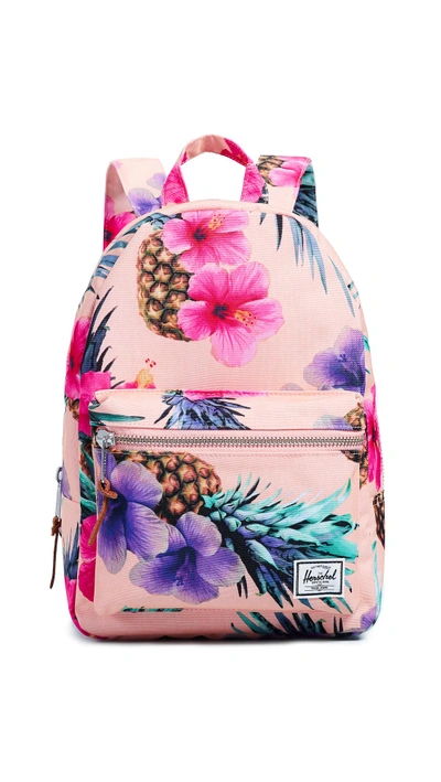Shop Herschel Supply Co Grove X-small Backpack In Peach Pineapple