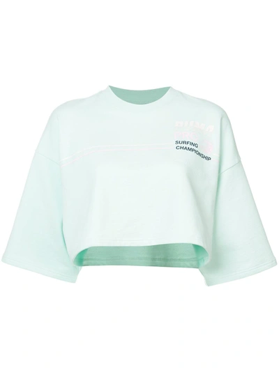 Shop Fenty X Puma Cropped T-shirt - Green