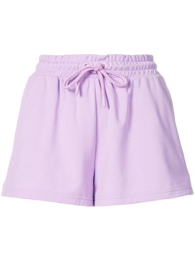 Shop Fenty X Puma Side Split Shorts - Pink In Pink & Purple