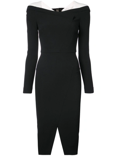 Shop Roland Mouret Crepe Dress