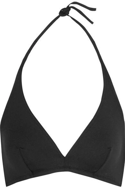 Shop Eres Les Essentiels Gang Triangle Bikini Top In Black