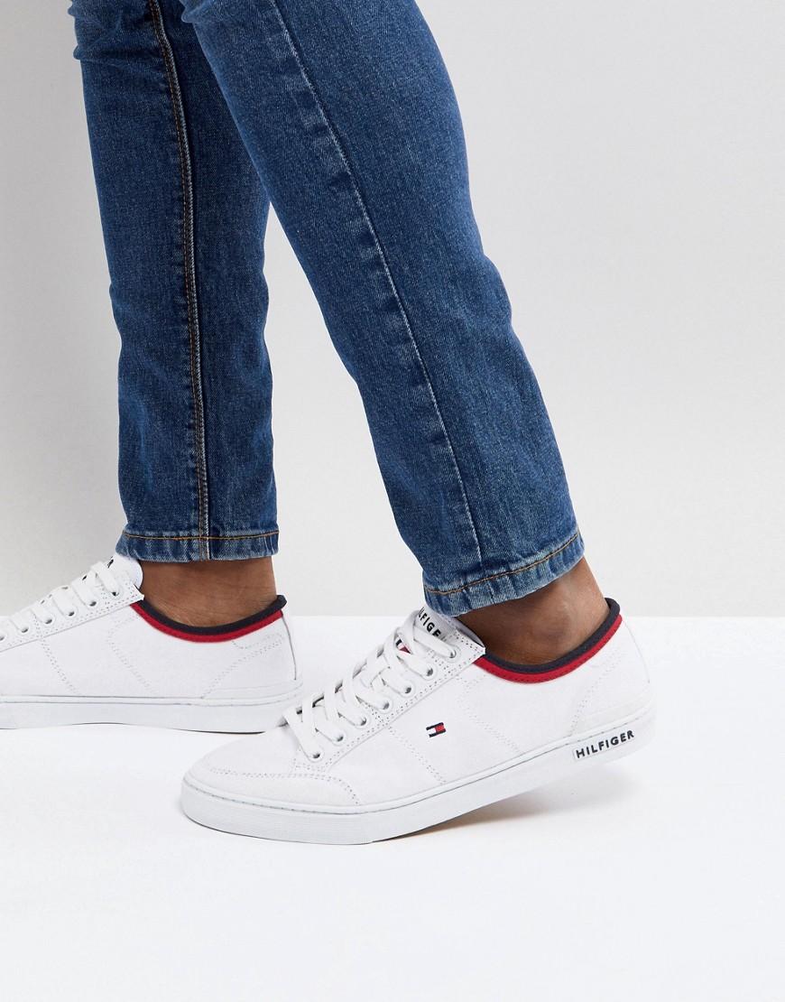 tommy hilfiger white canvas shoes