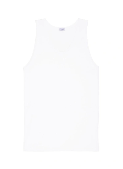 Shop Zimmerli 252 Royal Classic' Jersey Tank Top In White