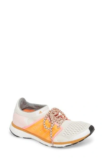 Shop Adidas Originals By Stella Mccartney Adizero Adios Running Shoe In White/ Glow Orange/ Hyper Pop