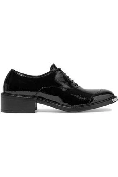 Shop Belstaff Woman Patent-leather Brogues Black