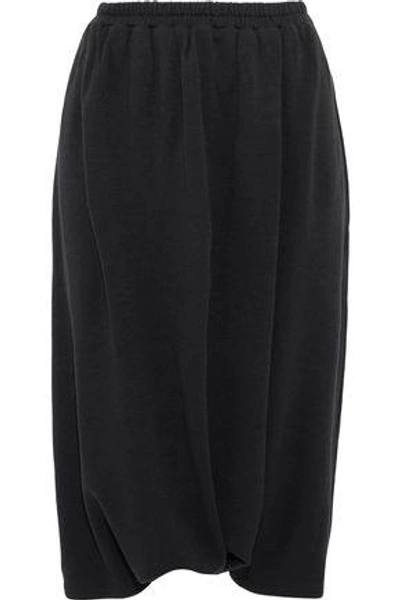 Shop Y-3 Lux Saroul Jersey Harem Shorts In Black
