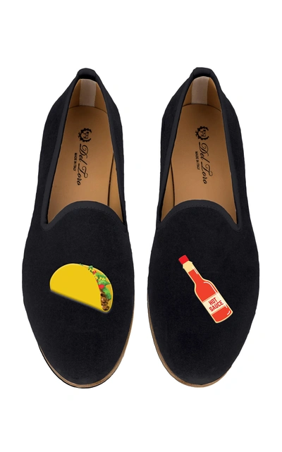 Shop Del Toro M'o Exclusive: Taco & Tabasco Slipper In Black