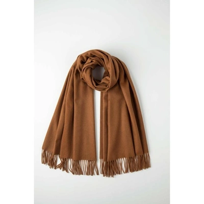 Shop Johnstons Of Elgin Toffee Classic Cashmere Stole