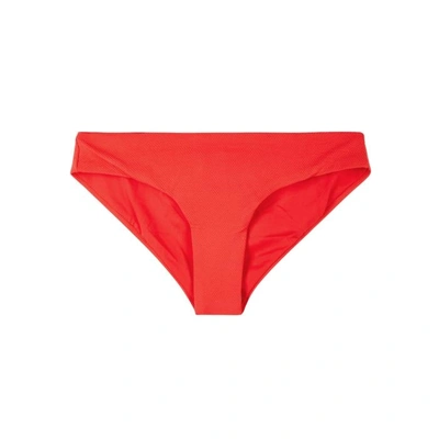 Shop Melissa Odabash Angola Textured Bikini Briefs In Red