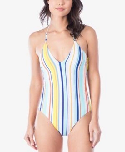 Shop Nanette Lepore Nanette By  Amalfi Coast Striped One-piece Swimsuit Women's Swimsuit