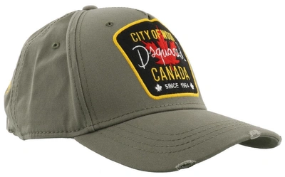 Dsquared2 City Of Wood Baseball Cap In Military | ModeSens