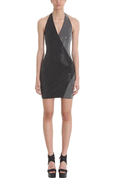 Shop Balmain Wrap Black Dress