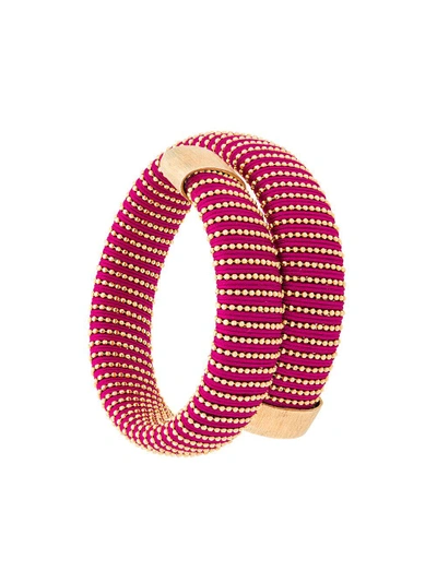 Shop Carolina Bucci Caro Cuff Bracelet - Pink