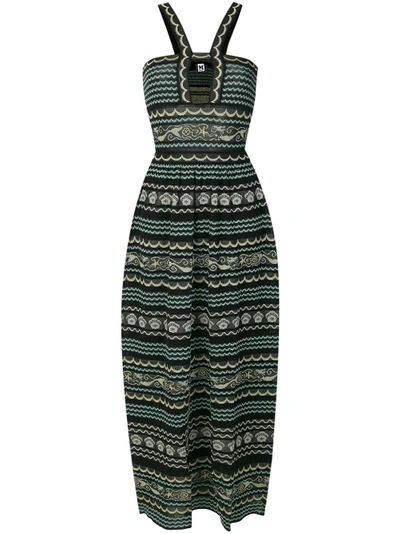 Shop M Missoni Mixed Pattern Long Dress