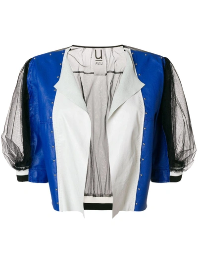 Shop Aviu Colour-block Fitted Jacket