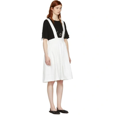 Shop Comme Des Garcons Girl Off-white Suspender Skirt In 1 Off White
