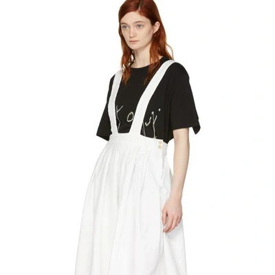 Shop Comme Des Garcons Girl Off-white Suspender Skirt In 1 Off White