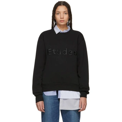 Shop Etudes Studio Etudes Black Logo Sweatshirt