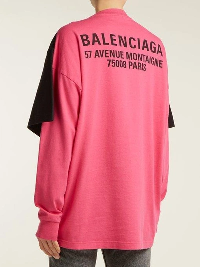 Balenciaga Logo-print Cotton T-shirt In Black Multi | ModeSens
