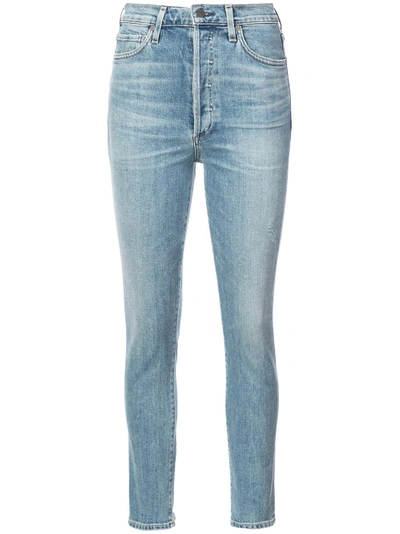 Shop Citizens Of Humanity High Rise Skinny Jeans - Blue