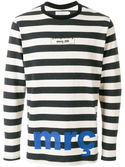 Shop Mr Completely Mr. Completely Striped Sweatshirt - Black