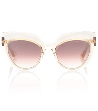 Shop Dita Eyewear Conique Cat-eye Sunglasses In Pink