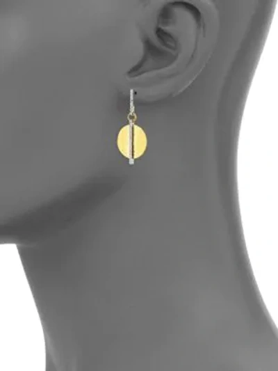 Shop Gurhan Women's Small Lush Diamond, 24k Yellow Gold & 18k White Gold Drop Earrings