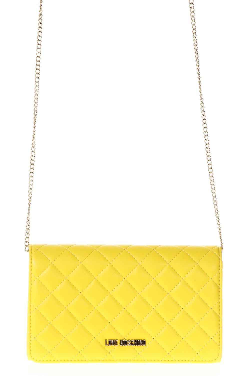 love moschino yellow bag