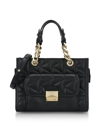 Shop Karl Lagerfeld Black K-kuilted Mini Tote Bag