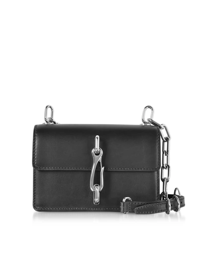 Shop Alexander Wang Hook Black Leather Small Crossbody Bag